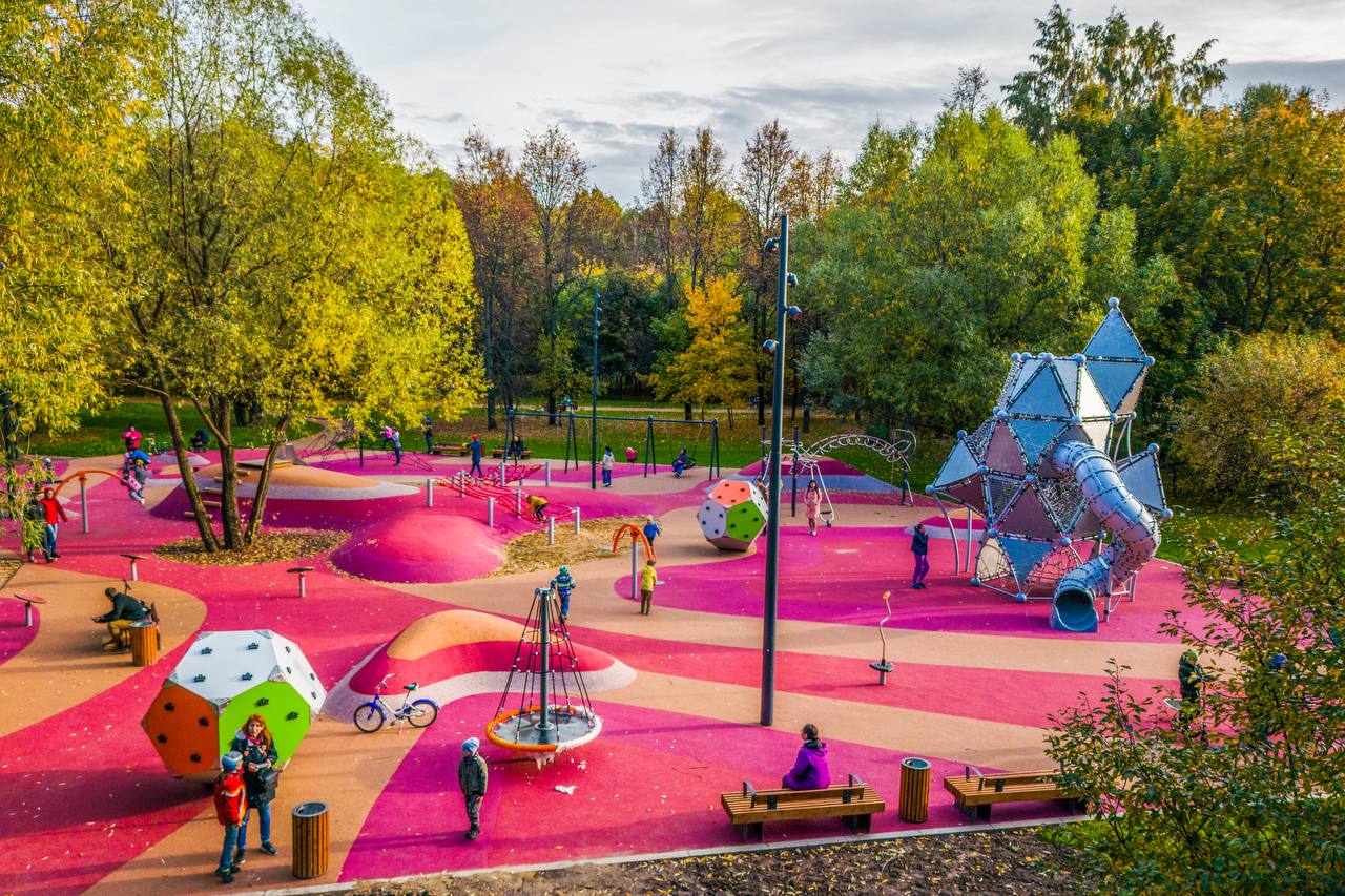 Новая детская площадка в Кусково